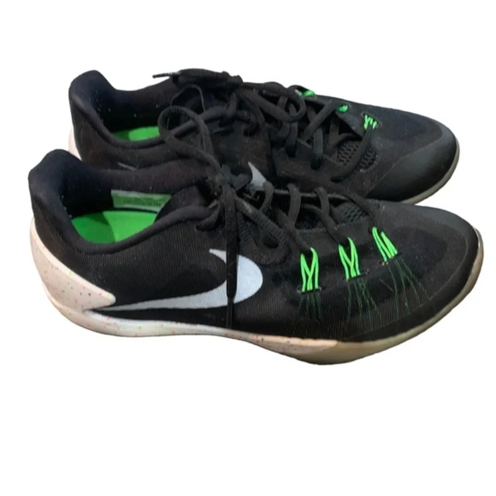 Nike Mens Hyperchase Prm Basketball Shoes Black Lace Up Low‎ Top 8.5